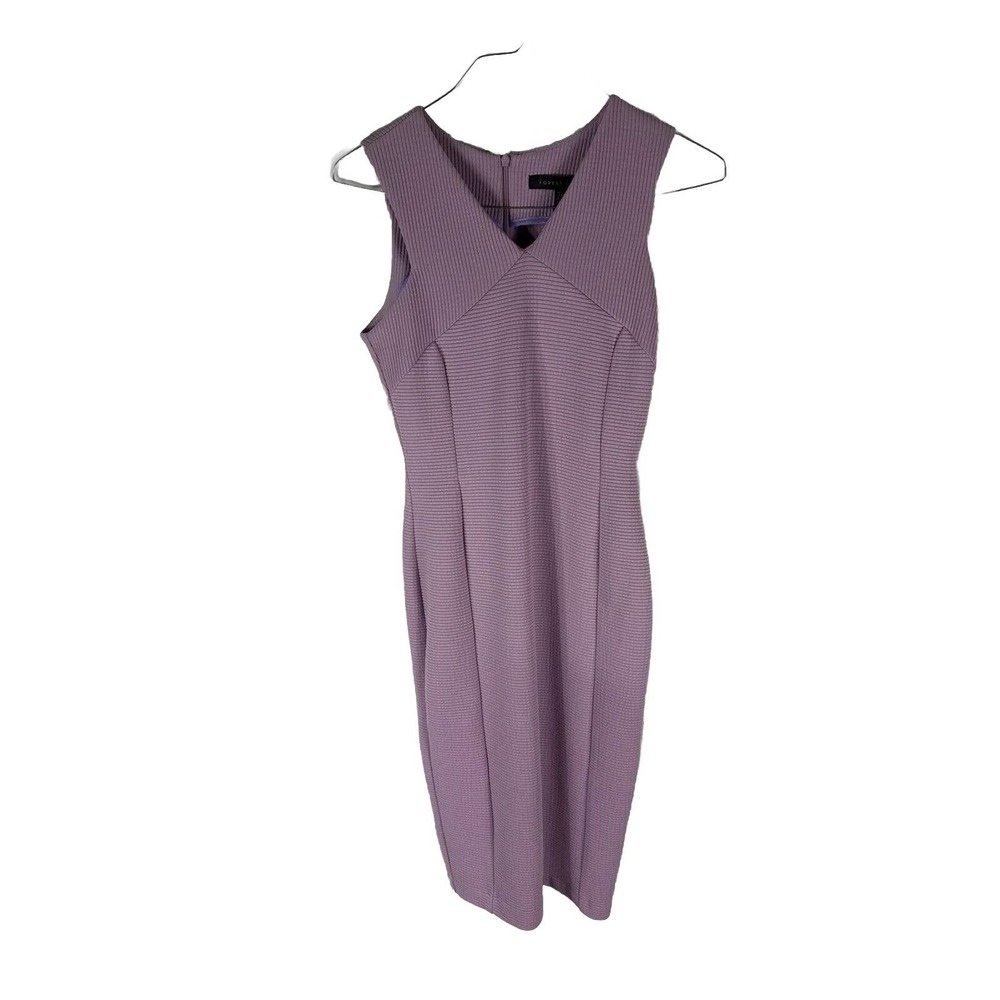 Women's Forest Lily Lavender Purple V Neck Sleeveless Midi Pencil Dress Size 6